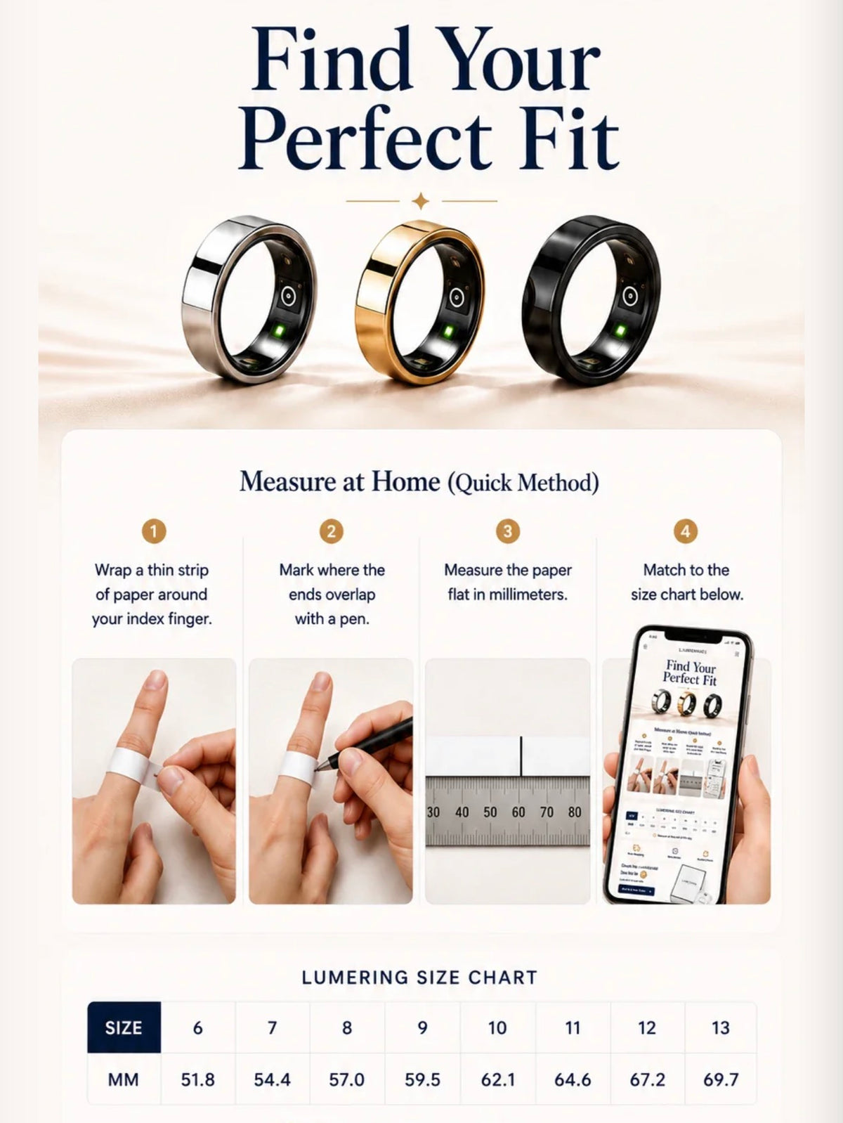 LumeRing — Smart Wellness Ring